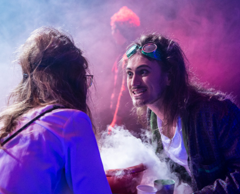 Wunschpunsch - Geldhexe Tyrannja Vamperl (Nadja Becker) und Beeltzebub Irrwitzer (Michael Gammel)